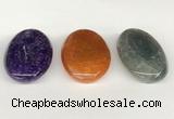 NGP5818 30*50mm oval agate gemstone pendants wholesale