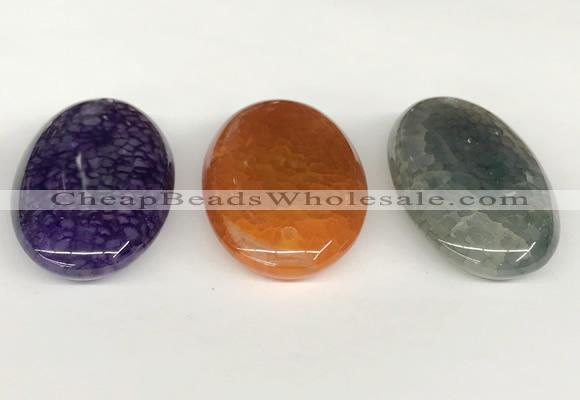 NGP5818 30*50mm oval agate gemstone pendants wholesale