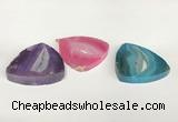 NGP5824 45*45mm triangle agate gemstone pendants wholesale