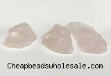 NGP5850 30*45mm - 40*60mm freeform rose quartz slab pendants