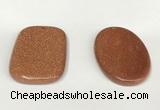 NGP5857 35*55mm freeform goldstone pendants wholesale