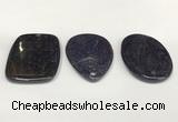 NGP5858 35*55mm freeform blue goldstone pendants wholesale