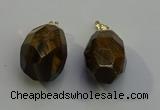 NGP6024 18*30mm - 22*35mm freeform yellow tiger eye pendants