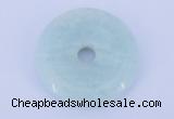 NGP603 5pcs 7*35mm amazonite gemstone donut pendants wholesale