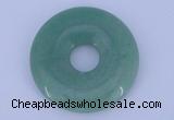 NGP608 5pcs 7*45mm green aventurine gemstone donut pendants wholesale