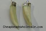 NGP6085 12*60mm – 18*65mm horn wolf tooth pendants wholesale