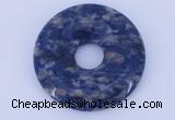 NGP611 5pcs 7*40mm new sodalite gemstone donut pendants wholesale