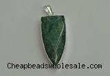 NGP6112 12*35mm - 15*40mm arrowhead amazonite pendants