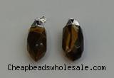 NGP6228 12*28mm - 15*30mm faceted bullet yellow tiger eye pendants