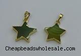 NGP6271 20mm star agate gemstone pendants wholesale