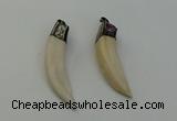 NGP6490 14*55mm - 12*60mm horn wolf tooth pendants wholesale