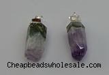 NGP6680 12*25mm - 12*30mm sticks druzy amethyst pendants