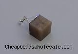 NGP6794 15*22mm cube moonstone gemstone pendants wholesale