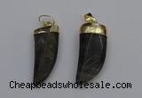 NGP7038 12*35mm - 14*40mm horn labradorite pendants wholesale