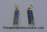 NGP7045 8*32mm - 10*30mm rectangle blue kyanite pendants