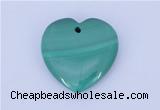 NGP716 30*30mm heart natural malachite gemstone pendant