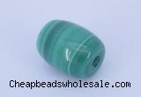 NGP719 11*14mm drum natural malachite gemstone pendant