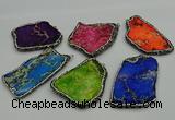 NGP7231 30*50mm - 40*60mm freeform sea sediment jasper pendants