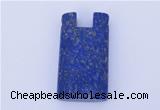 NGP725 18*32mm rectangle natural lapis lazuli gemstone pendant