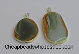 NGP7364 35*45mm - 40*55mm freeform imperial jasper pendants