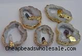 NGP7396 45*50mm - 50*55mm freeform druzy agate pendants