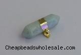 NGP7450 12*45mm sticks amazonite gemstone pendants wholesale