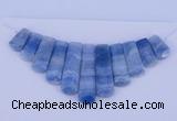 NGP76 Fashion blue lace agate gemstone pendants set jewelry wholesale