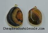 NGP8626 32*45mm - 46*48mm freeform druzy agate pendants wholesale