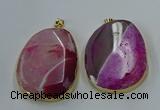 NGP8628 32*45mm - 46*48mm freeform druzy agate pendants wholesale