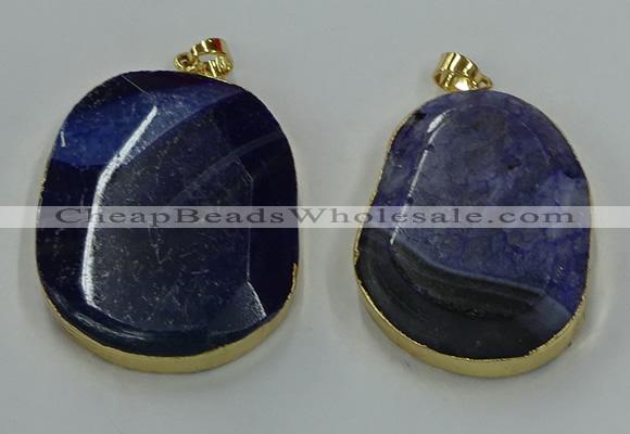 NGP8631 32*45mm - 46*48mm freeform druzy agate pendants wholesale