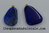 NGP8653 30*45mm - 35*50mm freeform agate pendants wholesale