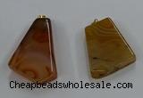 NGP8658 20*40mm - 40*50mm freeform agate pendants wholesale