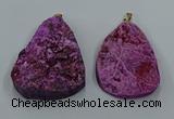 NGP8670 35*55mm - 45*60mm freeform druzy agate pendants wholesale