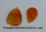 NGP8725 28*40mm - 30*54mm freeform agate pendants wholesale