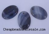 NGP874 5PCS 24*34mm oval agate gemstone pendants wholesale