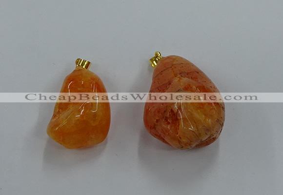 NGP8835 20*25mm - 30*40mm nuggets agate pendants wholesale