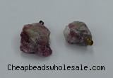 NGP8860 20*25mm - 30*40mm nuggets tourmaline pendants wholesale