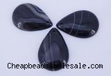 NGP887 5PCS 27*38mm flat teardrop agate gemstone pendants wholesale