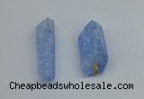 NGP8882 16*38mm - 25*60mm sticks crackle quartz pendants wholesale