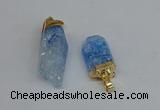 NGP8891 10*35mm - 20*45mm sticks crackle quartz pendants