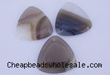 NGP914 5PCS 45*45mm triangle agate druzy geode gemstone pendants