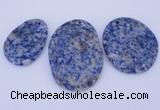 NGP945 5PCS 30-40mm*40-60mm freeform blue spot gemstone pendants