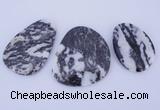 NGP948 5PCS 30-48mm*45-60mm freeform zebra jasper gemstone pendants