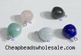 NGP9702 10mm teardrop  mixed gemstone pendants wholesale