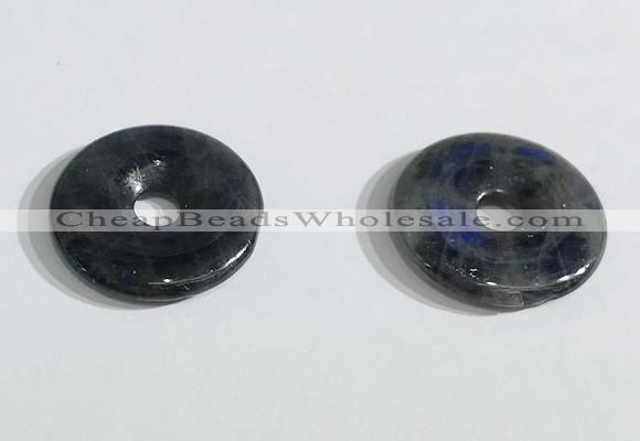 NGP9711 20mm donut labradorite gemstone pendants wholesale