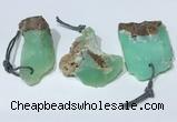 NGP9758 20*40mm-30*55mm freeform Australia chrysoprase pendants