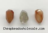 NGP9810 22*35mm - 25*40mm faceted nuggets agate pendants