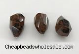 NGP9825 22*35mm - 25*40mm faceted nuggets mahogany obsidian pendants