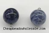 NGP9846 20mm round sodalite gemstone pendants