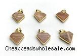 NGP9883 14*16mm faceted sunstone pendant